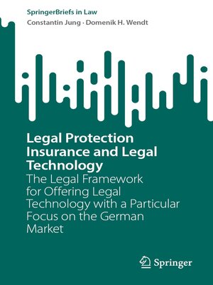 cover image of Legal Protection Insurance and Legal Technology